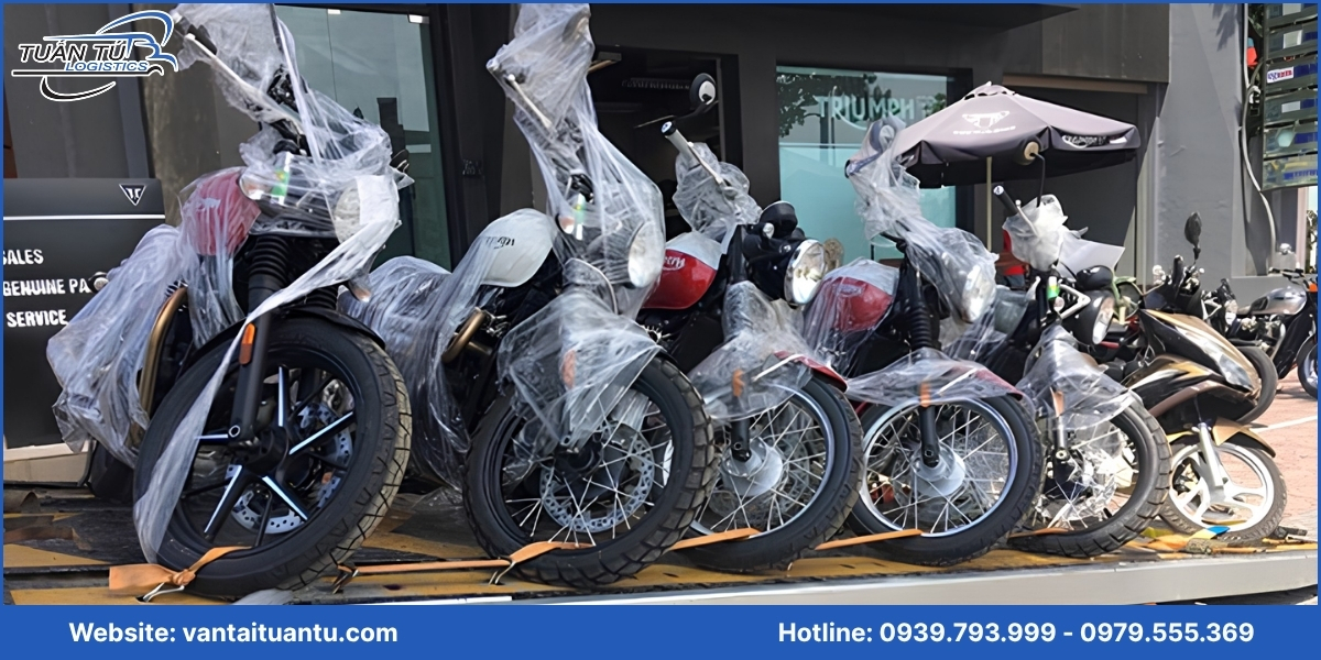 Các loại xe chuyên dùng vận chuyển xe mô tô cho showroom