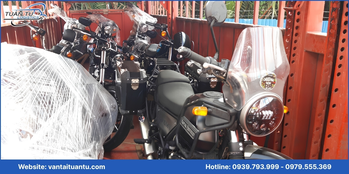Địa điểm nhận và giao xe mô tô cho showroom